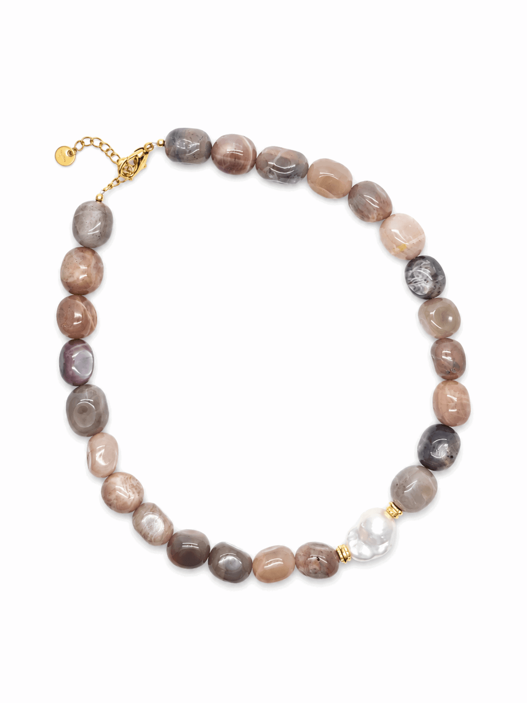 Collier Béa en pierre de Soleil et perle