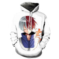 3D MHA Shoto Todoroki Hoodie
